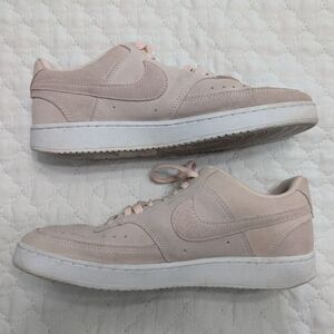 👟 Nike Women’s Court Vision Low Sneakers Orange Pearl Size 9.5 – Great Shape